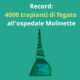 Record europeo per l'ospedale Molinette di Torino: effettuati 4000 trapianti di fegato.