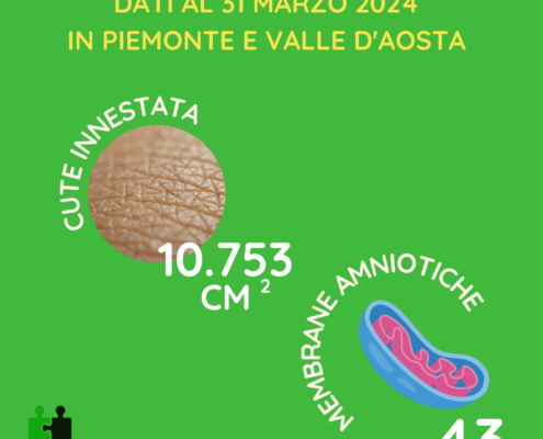 innesti di cute e membrane amniotiche in Piemonte e Valle d'Aosta al 31 marzo 2024